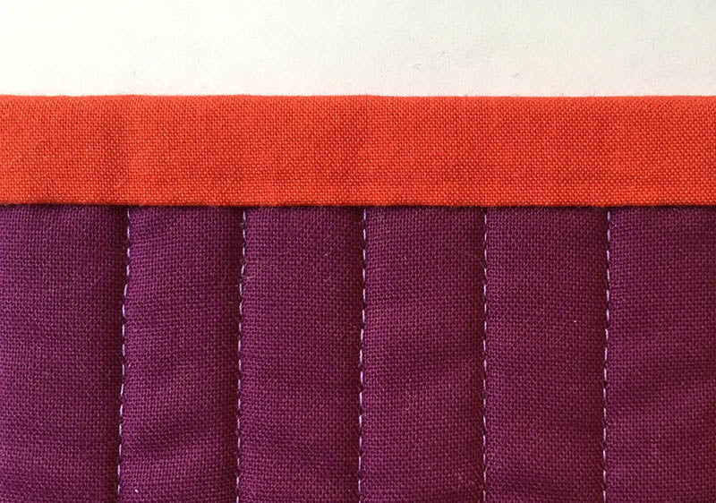 Invisible Hand Sewn Quilt Binding