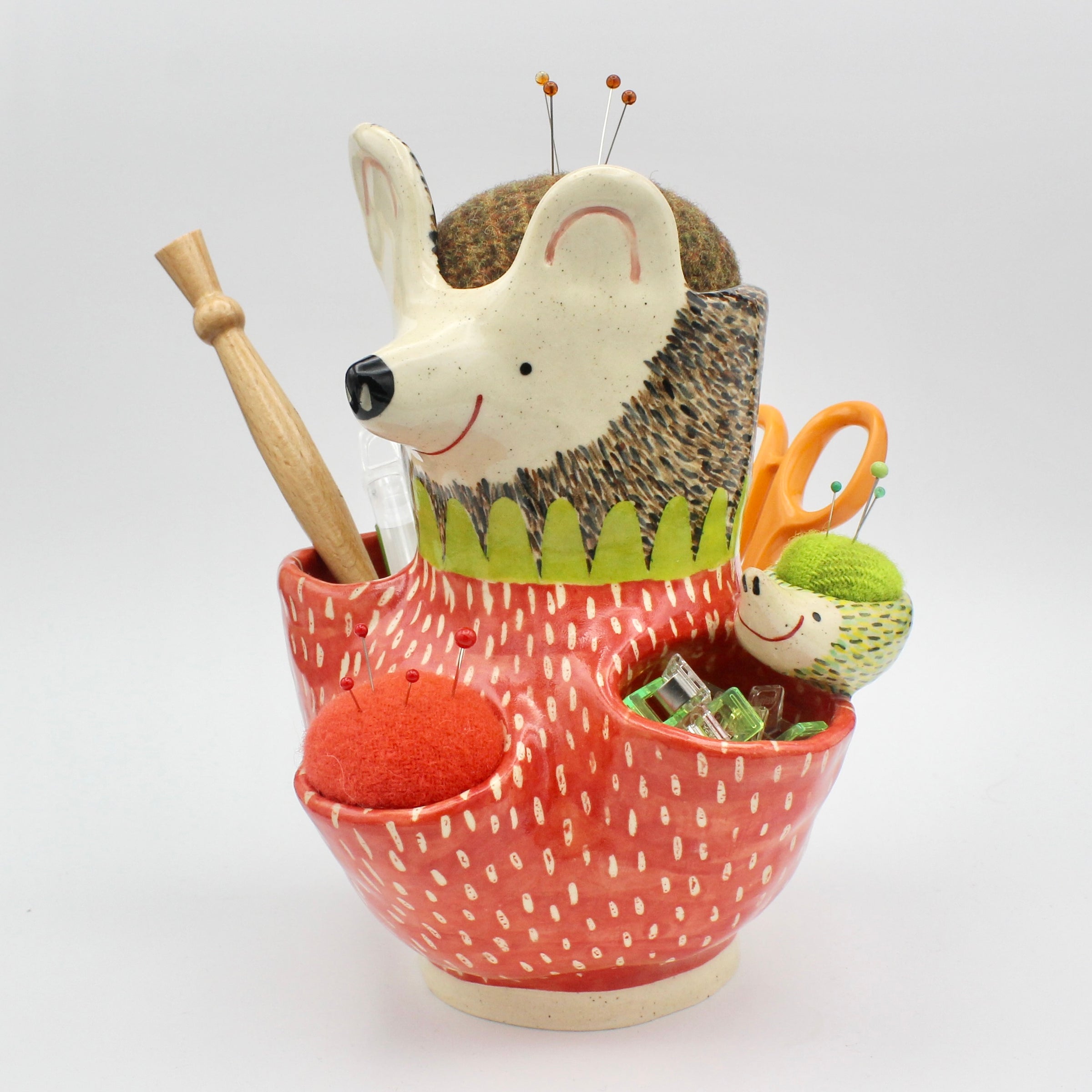 Super, Duper, Extra, Extra Large Sidekick Pincushion, with Friend and Tool Holders