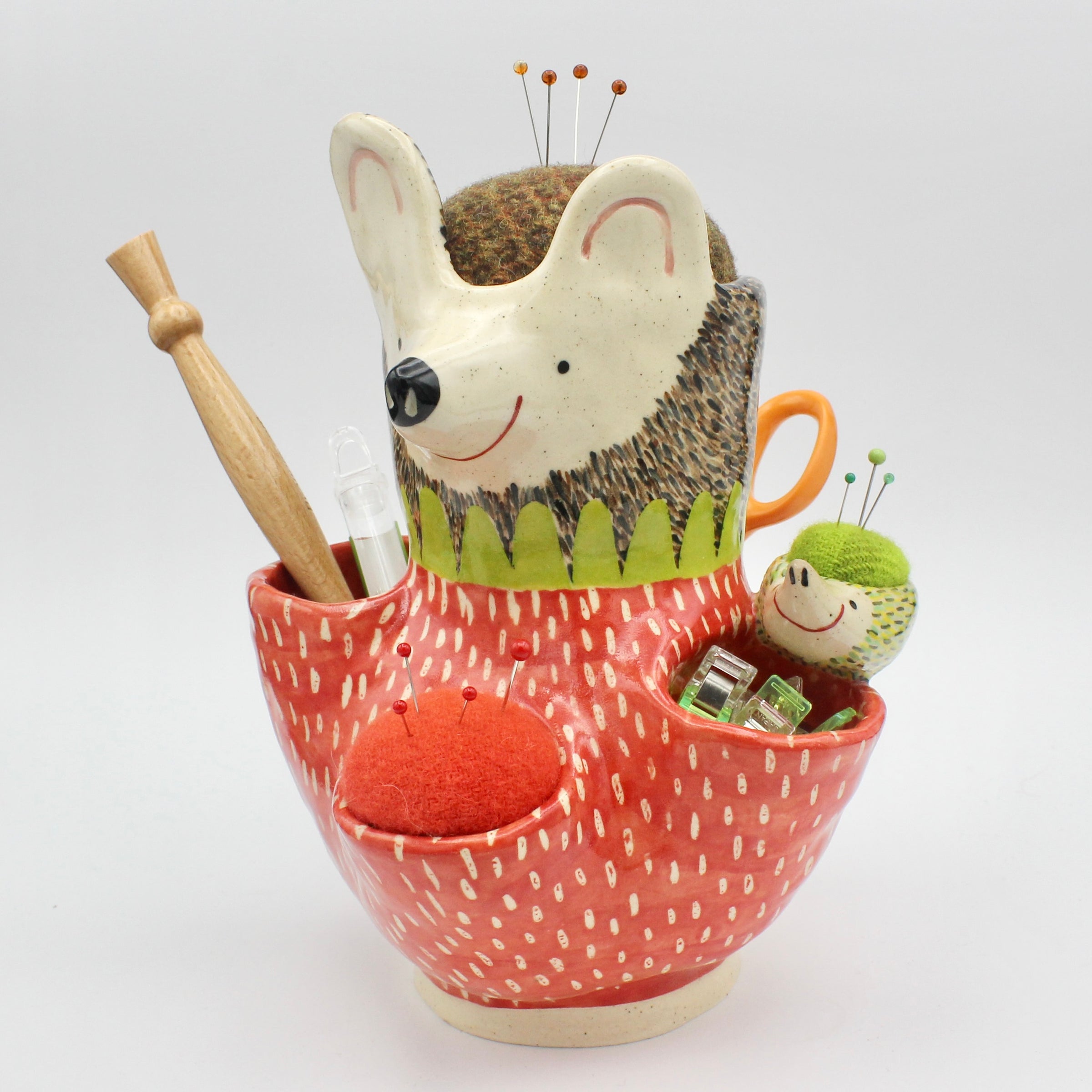 Super, Duper, Extra, Extra Large Sidekick Pincushion, with Friend and Tool Holders