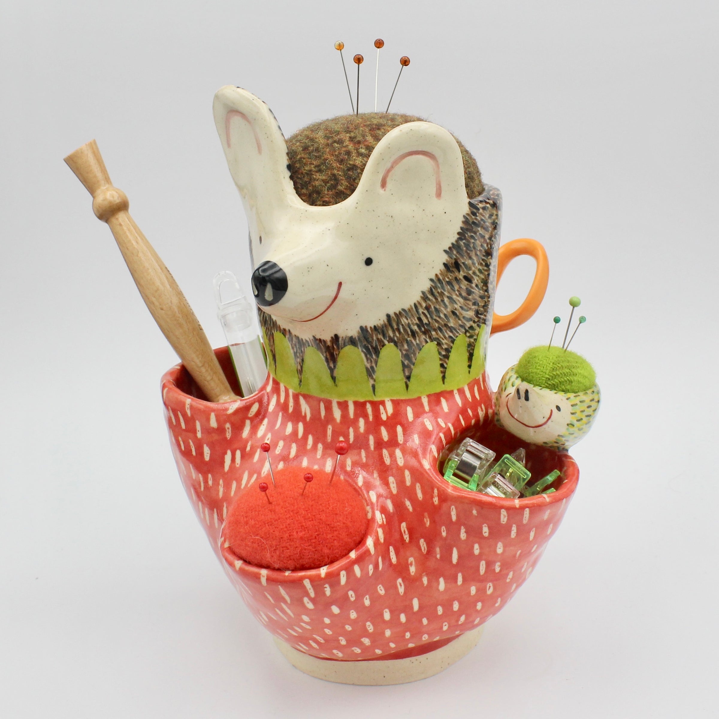 Super, Duper, Extra, Extra Large Sidekick Pincushion, with Friend and Tool Holders