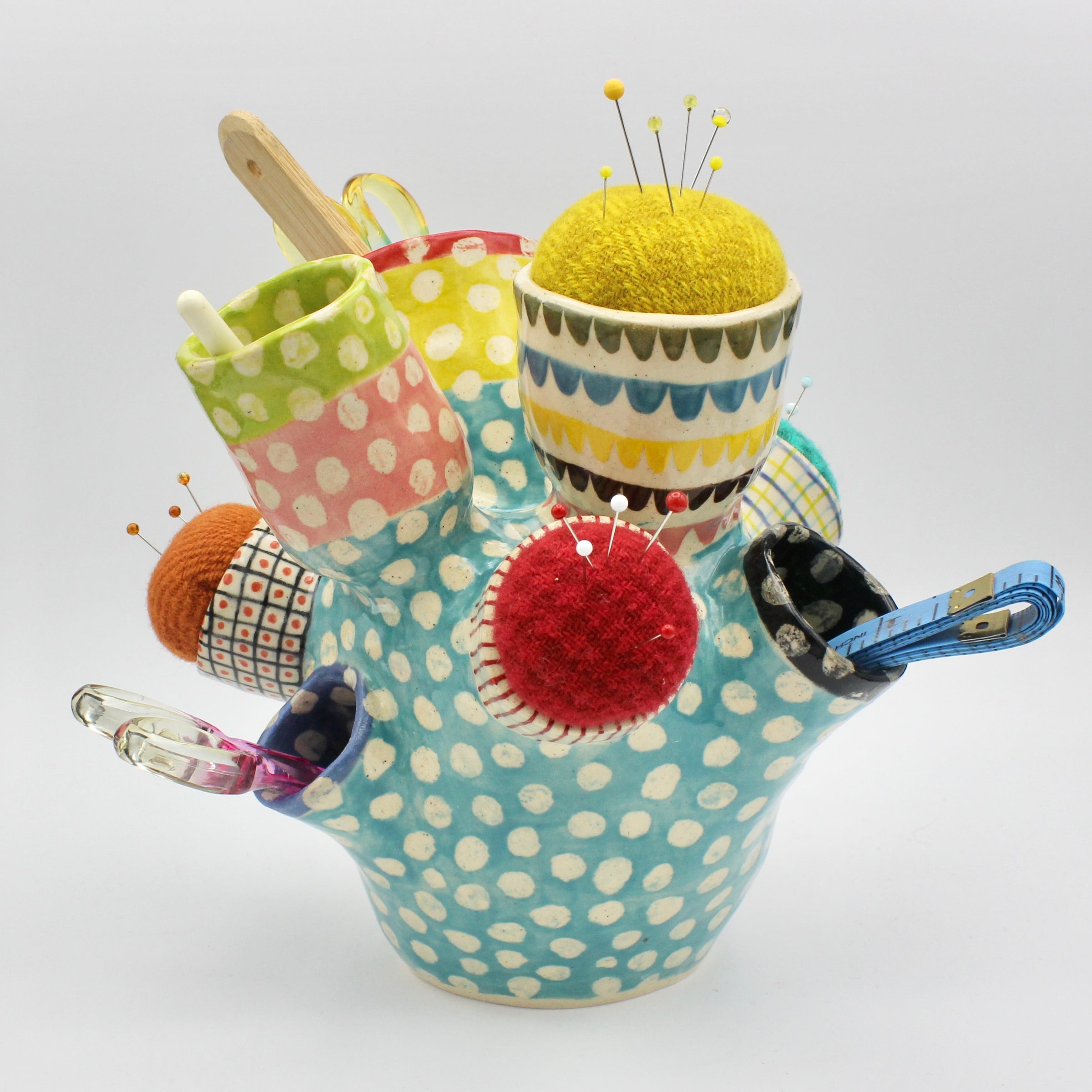 Super, Duper, Extra, Extra Large Sidekick Pincushion, with Extra Pincushions and Tool Holders