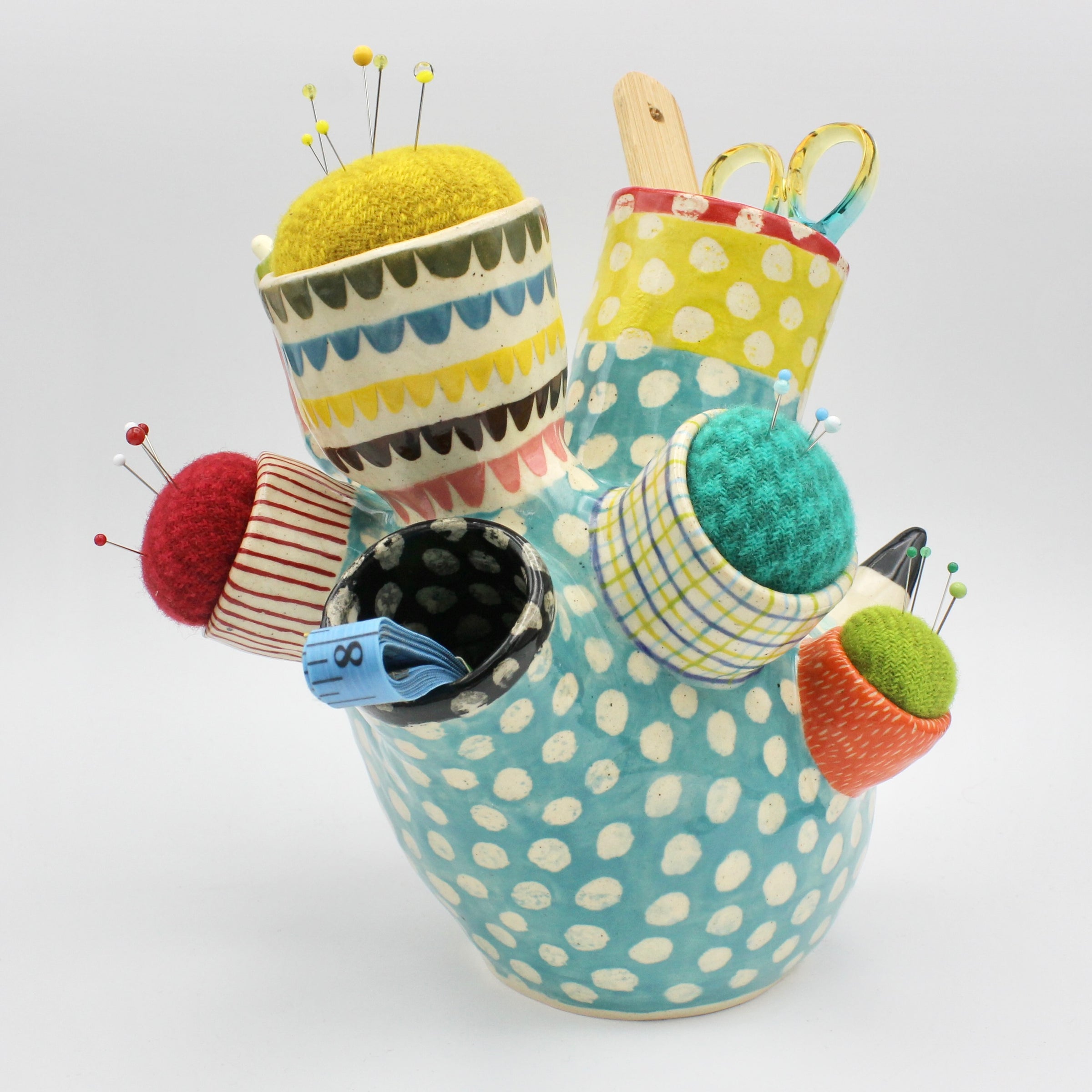 Super, Duper, Extra, Extra Large Sidekick Pincushion, with Extra Pincushions and Tool Holders