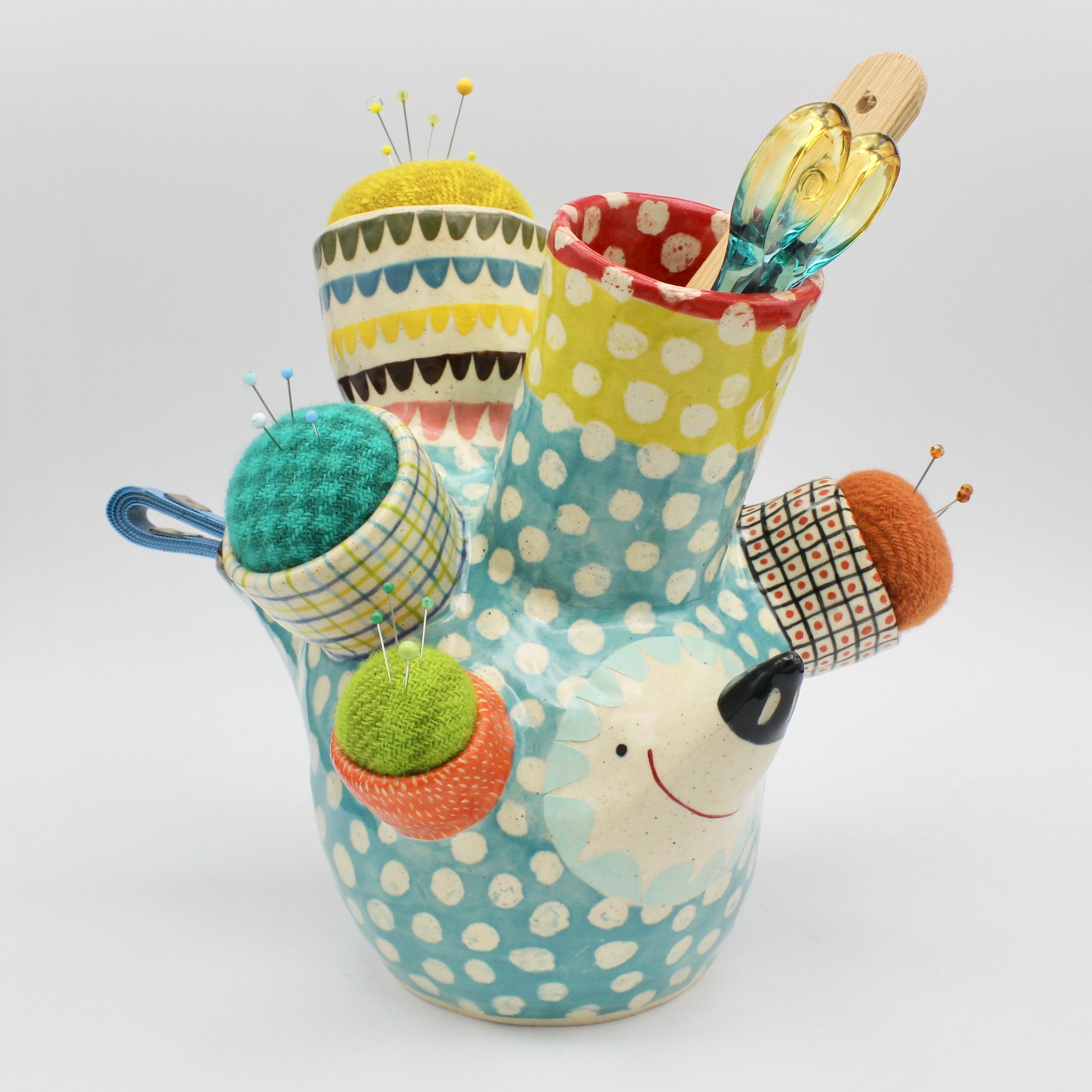 Super, Duper, Extra, Extra Large Sidekick Pincushion, with Extra Pincushions and Tool Holders