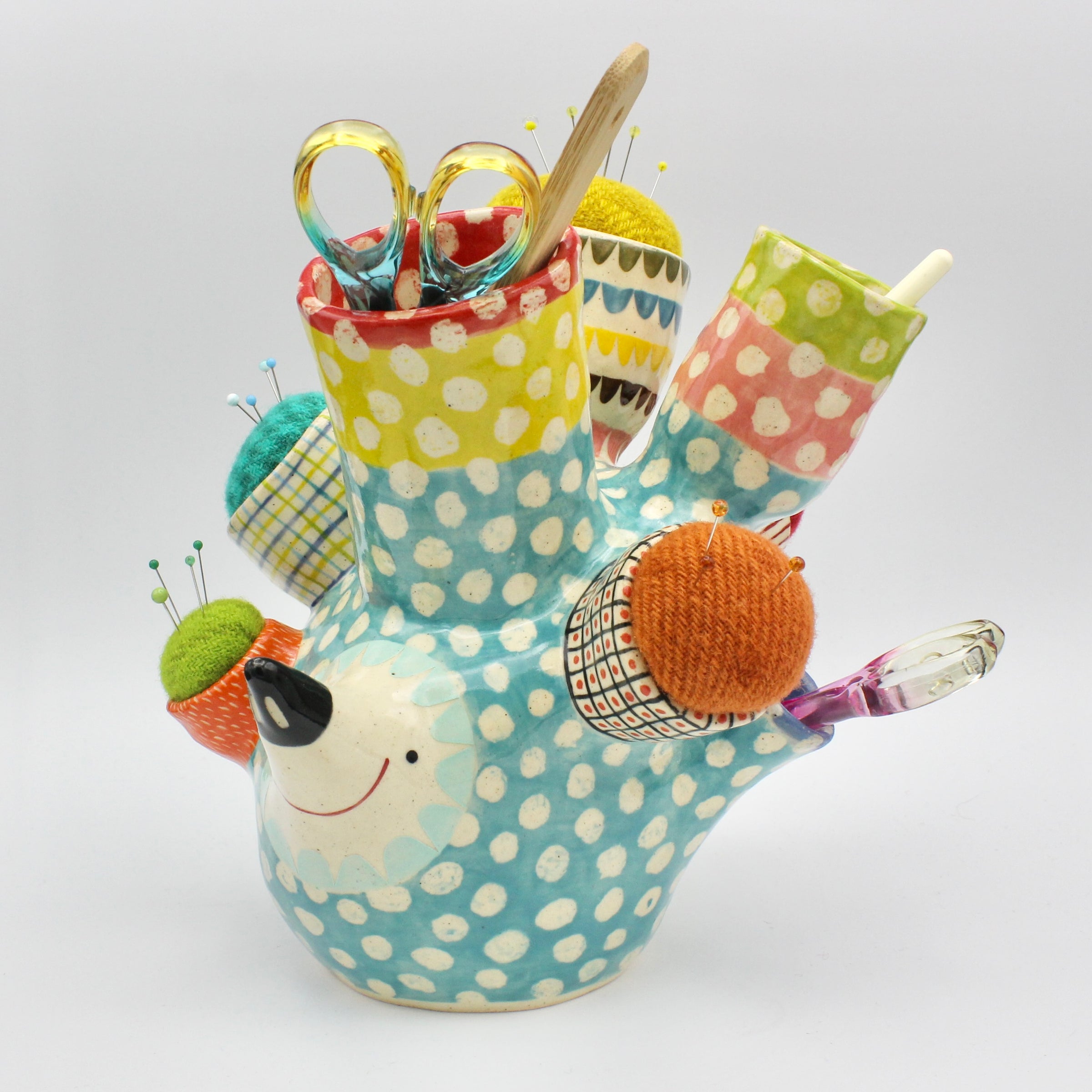 Super, Duper, Extra, Extra Large Sidekick Pincushion, with Extra Pincushions and Tool Holders