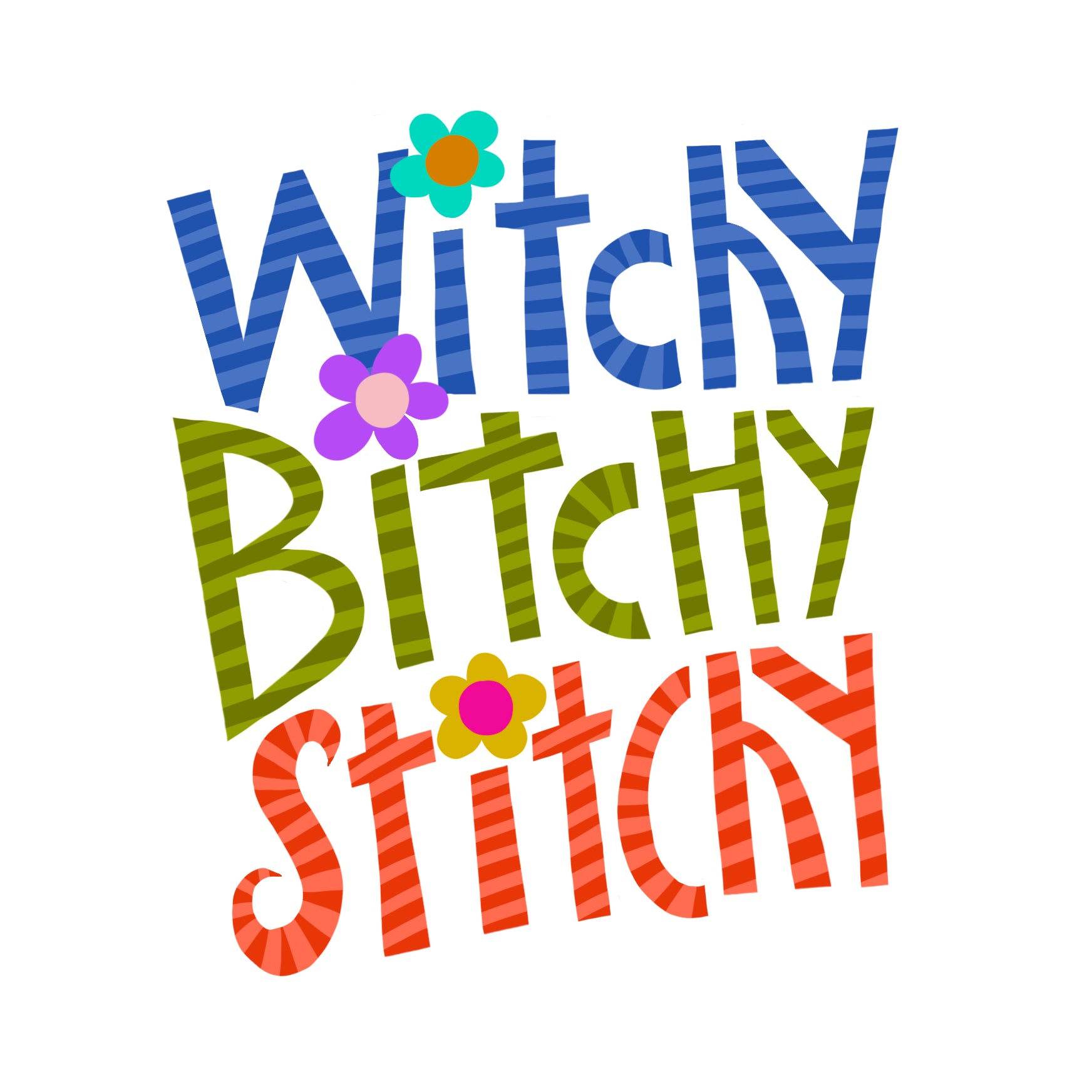 Sticker-Witchy Bitchy Stitchy