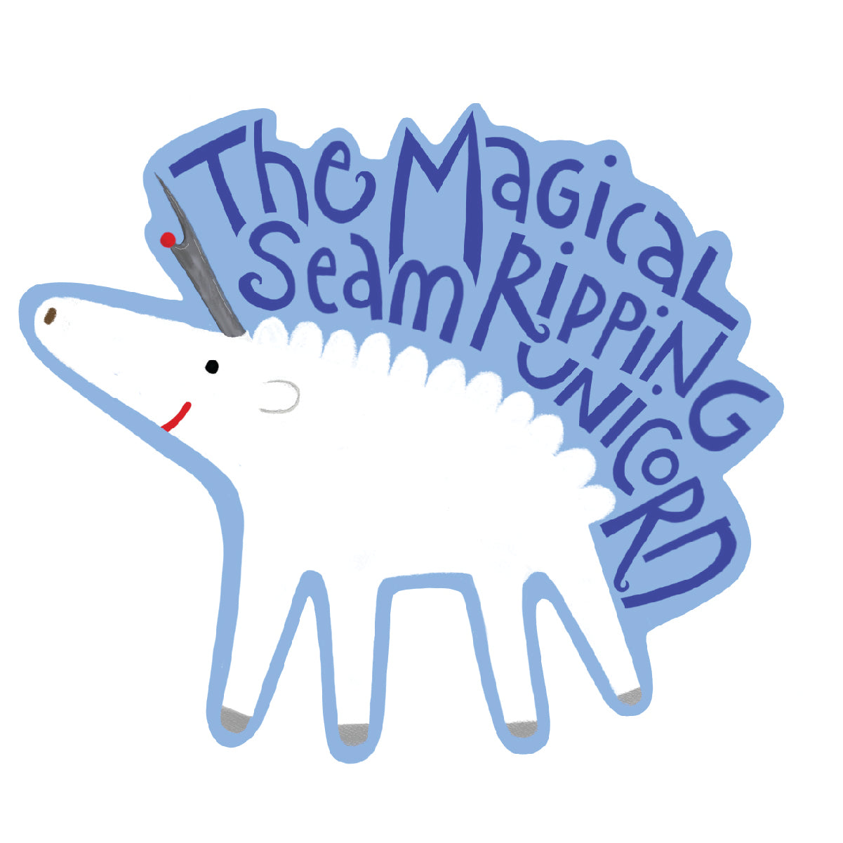 Sticker-Magical Seam Ripping Unicorn