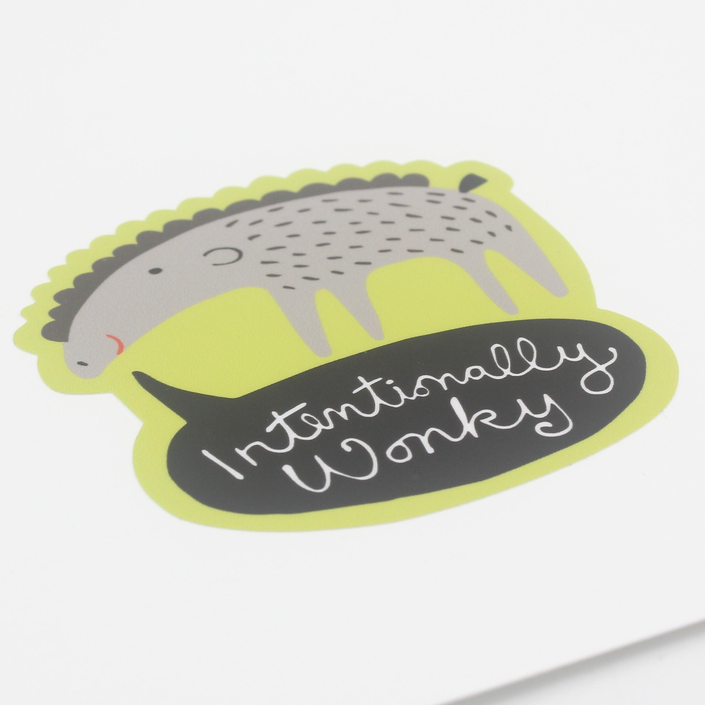 Sticker-Intentionally Wonky