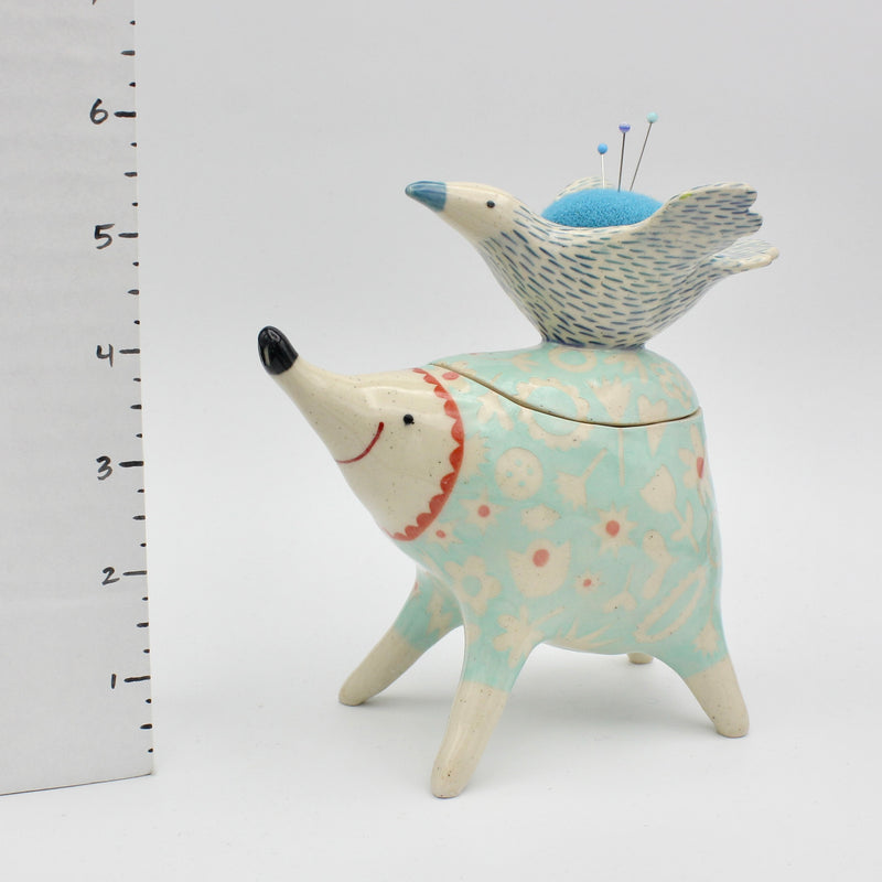 Thingimal Box with Sidekick Pincushion