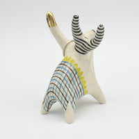 Ringimal- Thingimal Ring Holder with Gold Luster