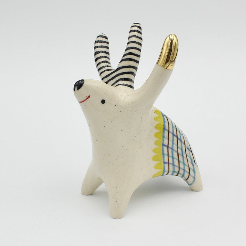 Ringimal- Thingimal Ring Holder with Gold Luster