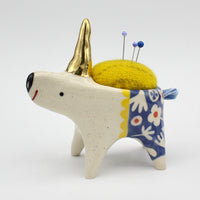 Sidekick Pincushion with Gold Luster