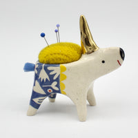 Sidekick Pincushion with Gold Luster