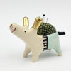Sidekick Pincushion with Gold Luster