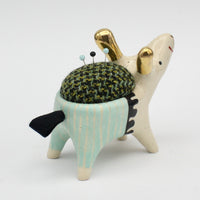 Sidekick Pincushion with Gold Luster