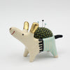 Sidekick Pincushion with Gold Luster
