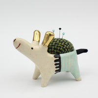 Sidekick Pincushion with Gold Luster