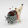 Sidekick Pincushion with Gold Luster