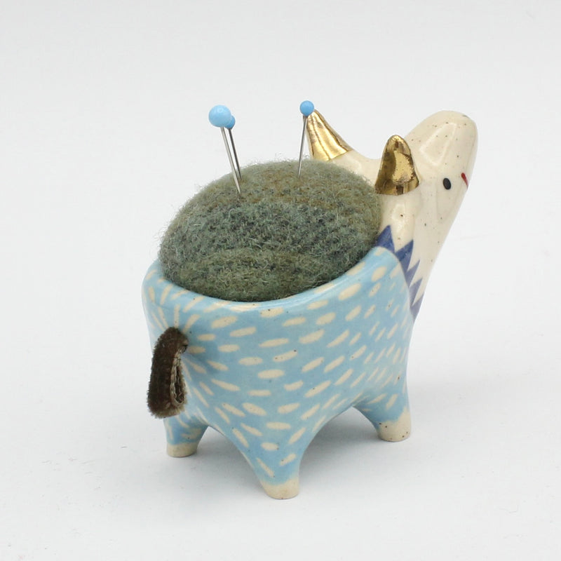 Sidekick Pincushion with Gold Luster