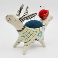 Sidekick Pincushion- Push Me Pull You with Extra Friend