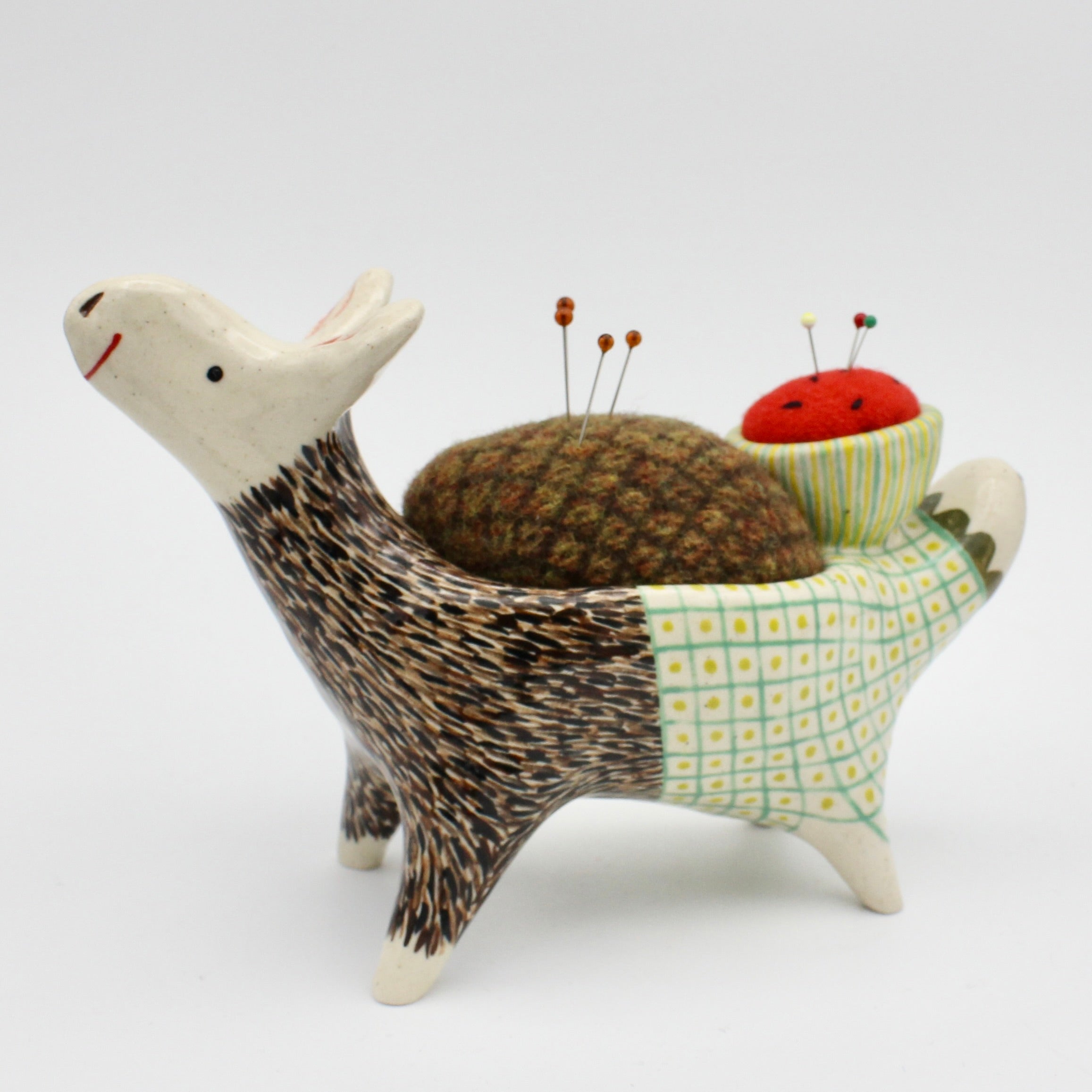 Sidekick Pincushion- Push Me Pull You with Watermelon