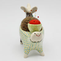 Sidekick Pincushion- Push Me Pull You with Watermelon