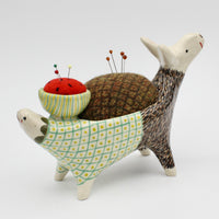 Sidekick Pincushion- Push Me Pull You with Watermelon