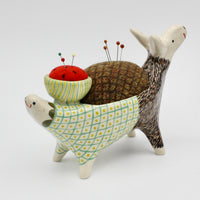 Sidekick Pincushion- Push Me Pull You with Watermelon