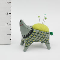 Sidekick Pincushion in Dark Green Clay
