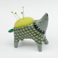 Sidekick Pincushion in Dark Green Clay