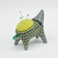 Sidekick Pincushion in Dark Green Clay