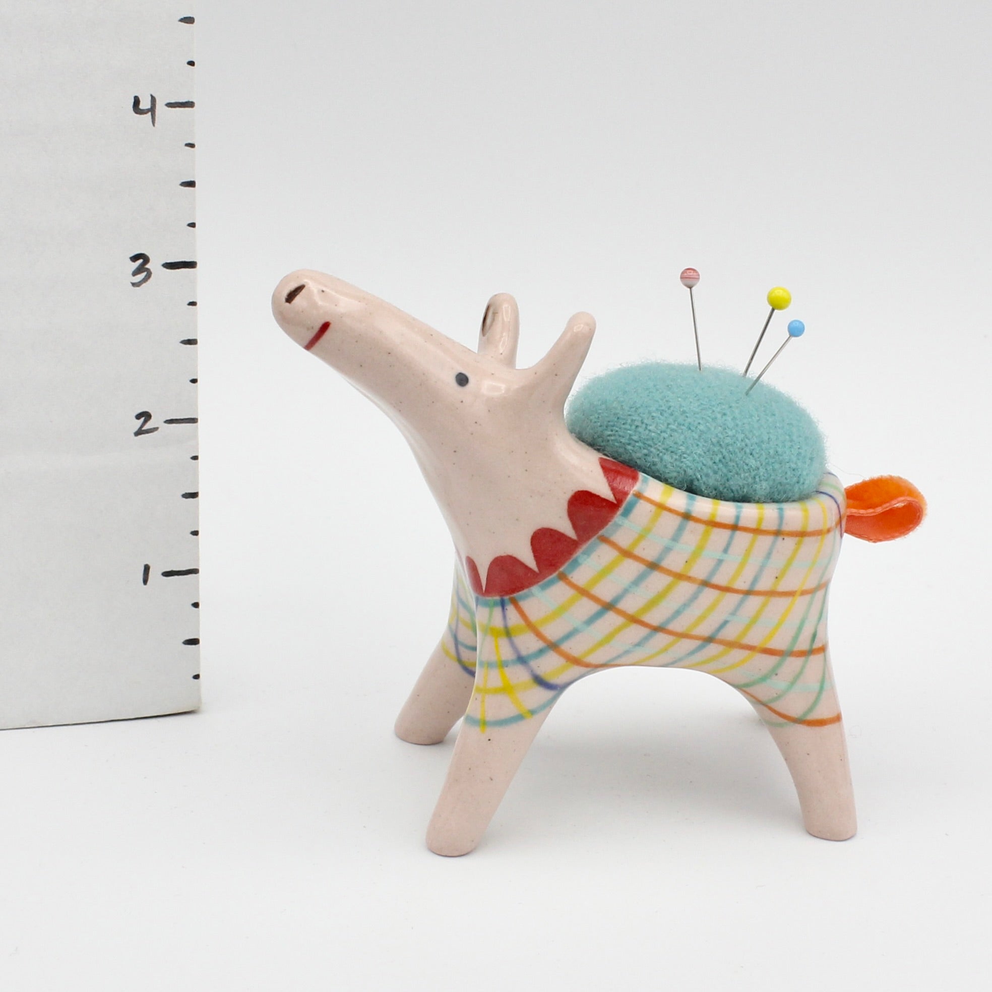 Sidekick Pincushion in Pale Pink Clay