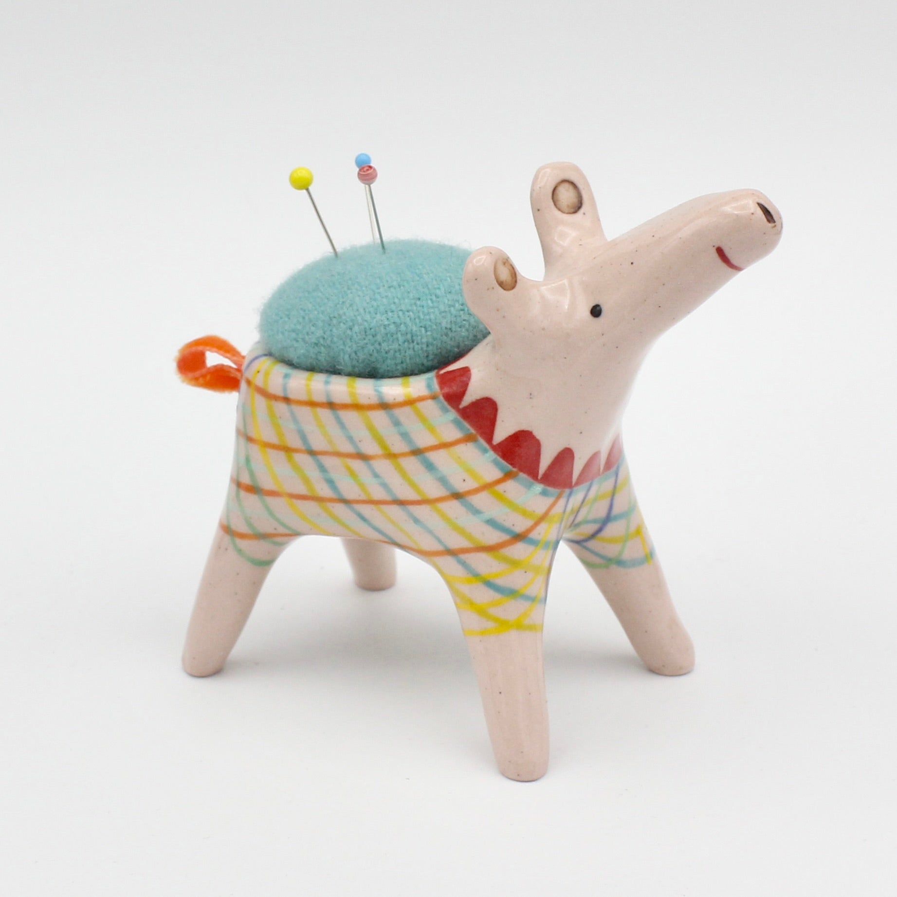 Sidekick Pincushion in Pale Pink Clay
