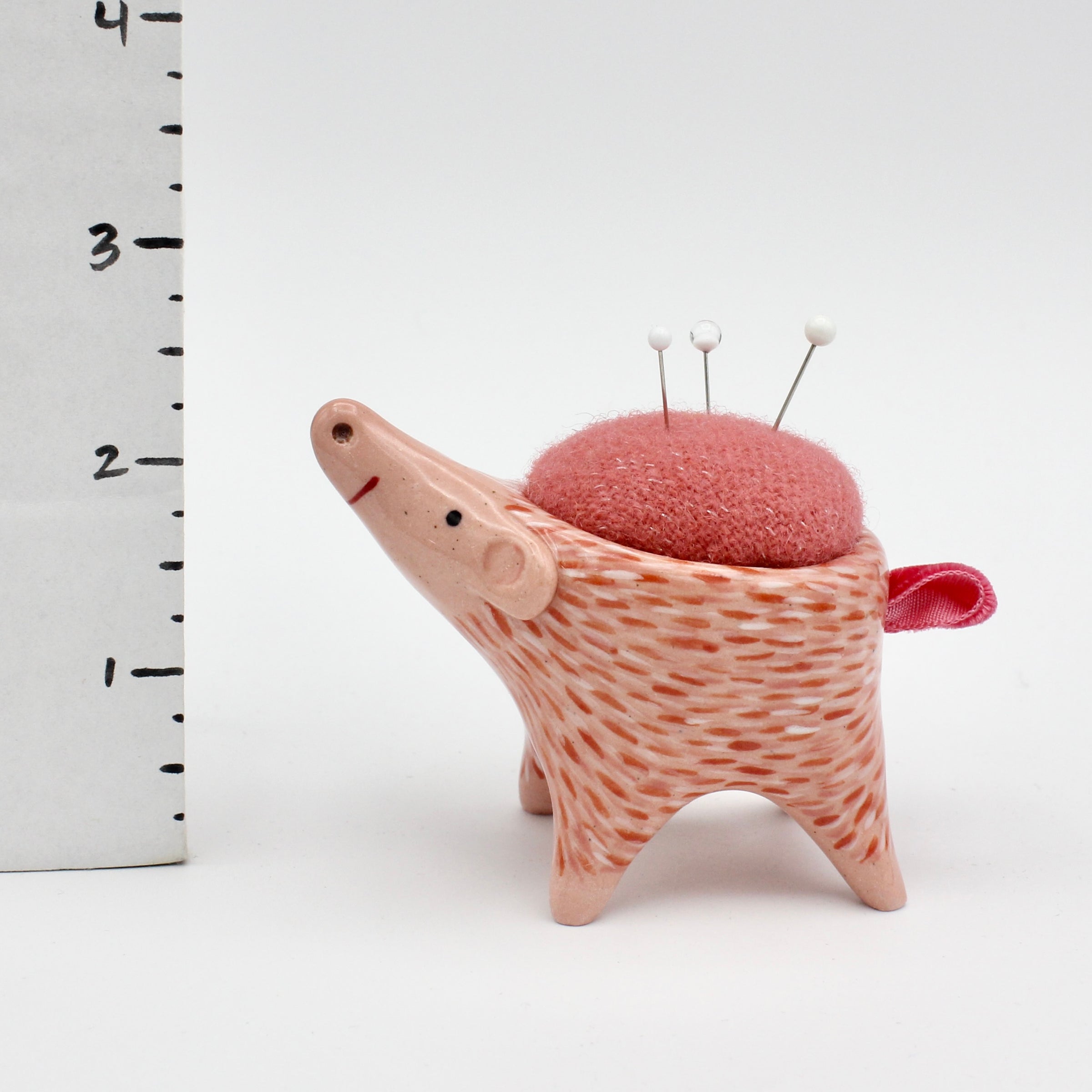 Pigimal Pincushion in Pink Clay