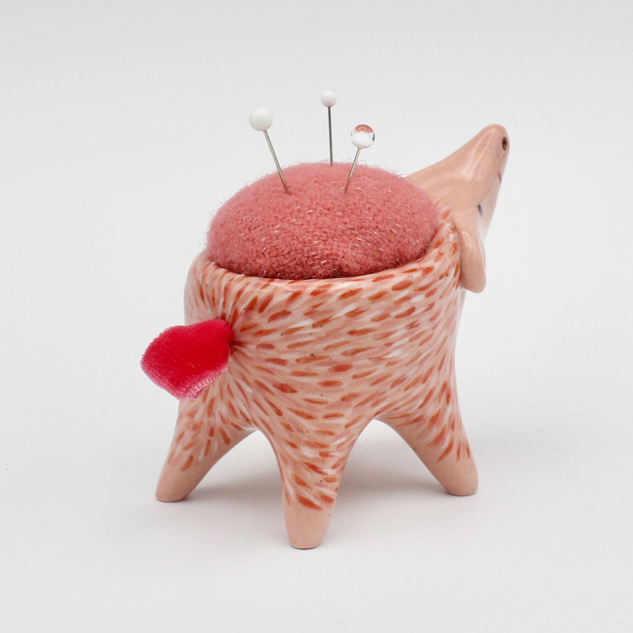 Pigimal Pincushion in Pink Clay