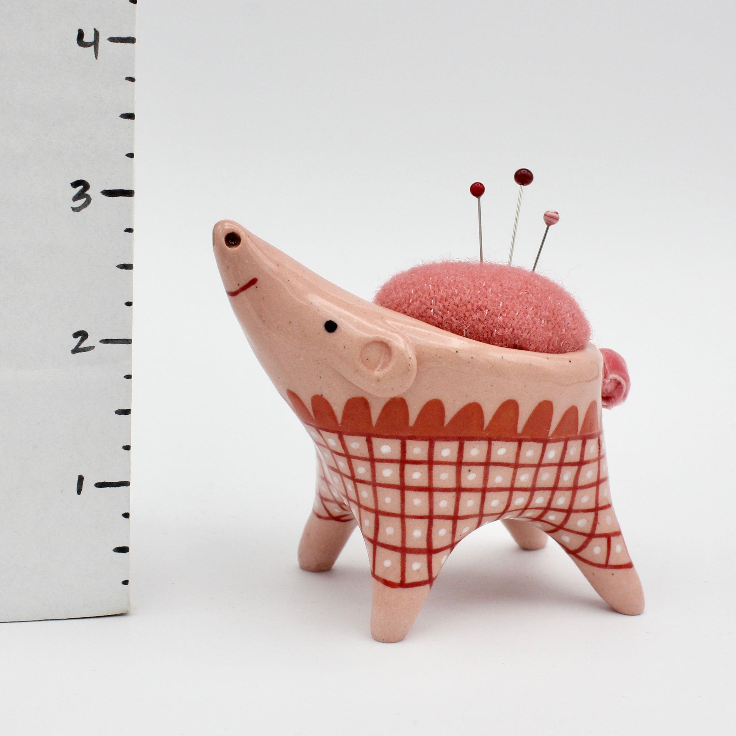 Pigimal Pincushion in Pink Clay