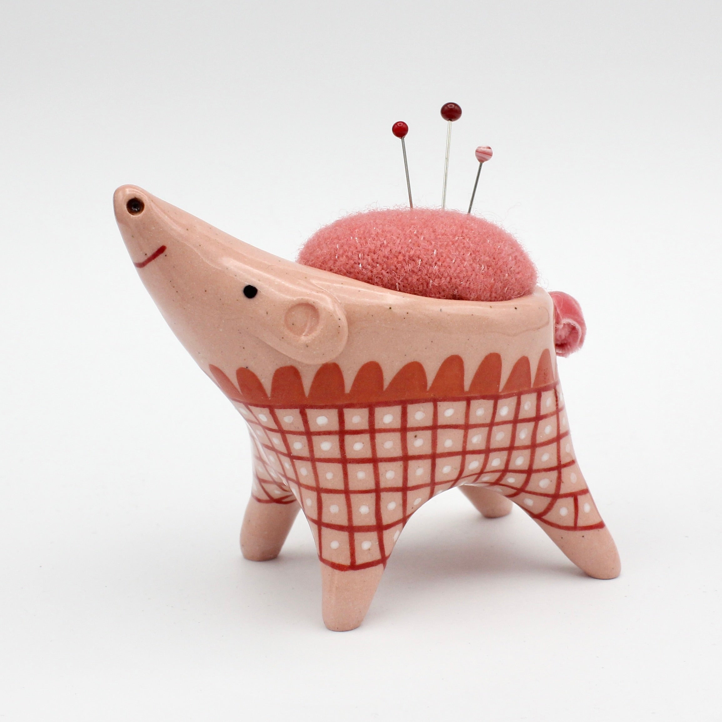 Pigimal Pincushion in Pink Clay