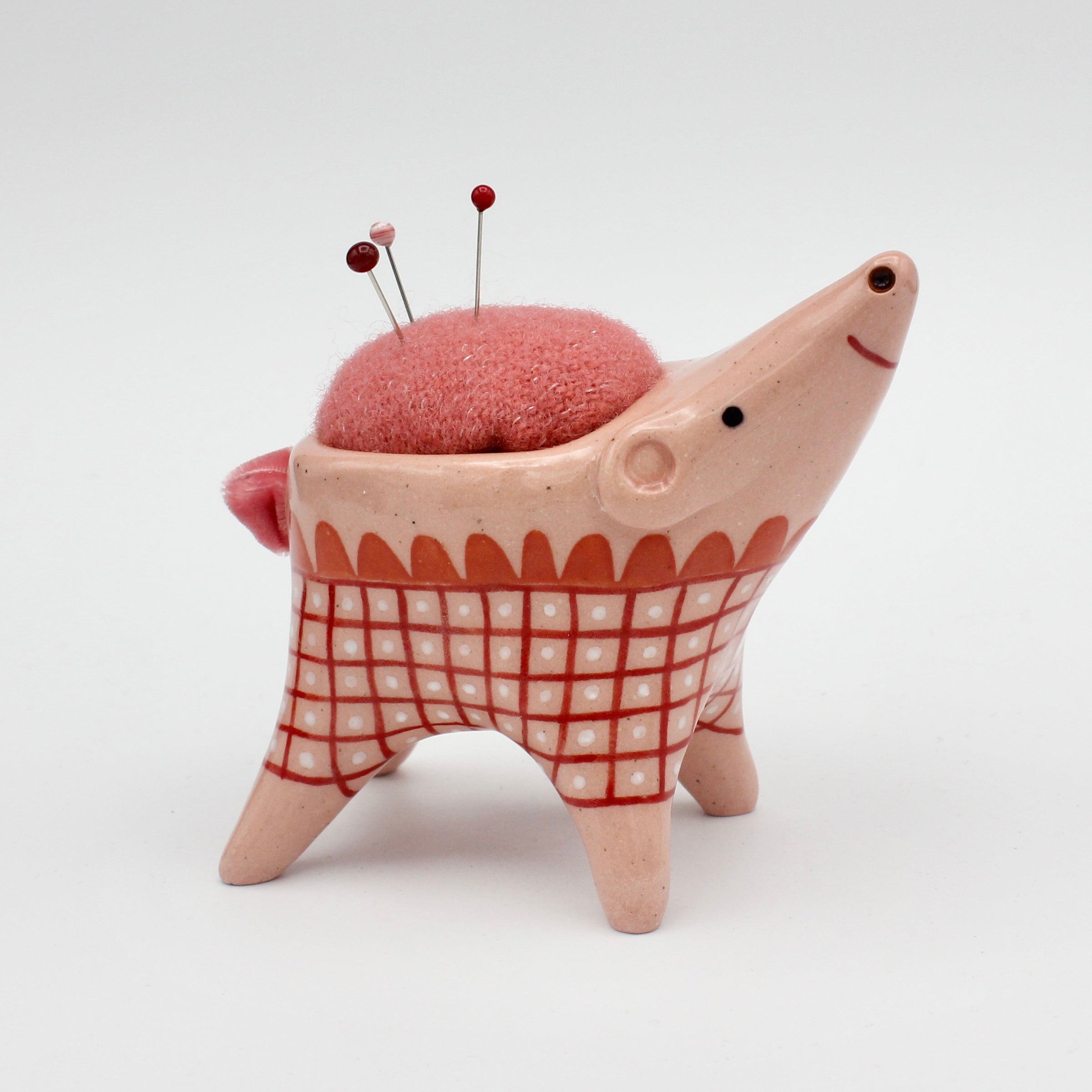 Pigimal Pincushion in Pink Clay