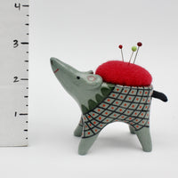 Sidekick Pincushion in Dark Green Clay