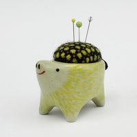 Small Bugimal Pincushion in Green Clay