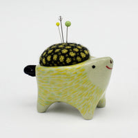 Small Bugimal Pincushion in Green Clay