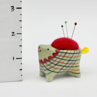 Small Bugimal Pincushion in Green Clay