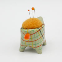 Small Bugimal Pincushion in Green Clay