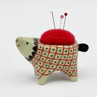 Small Bugimal Pincushion in Green Clay