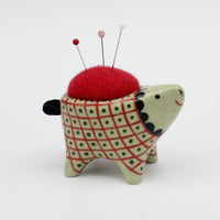 Small Bugimal Pincushion in Green Clay