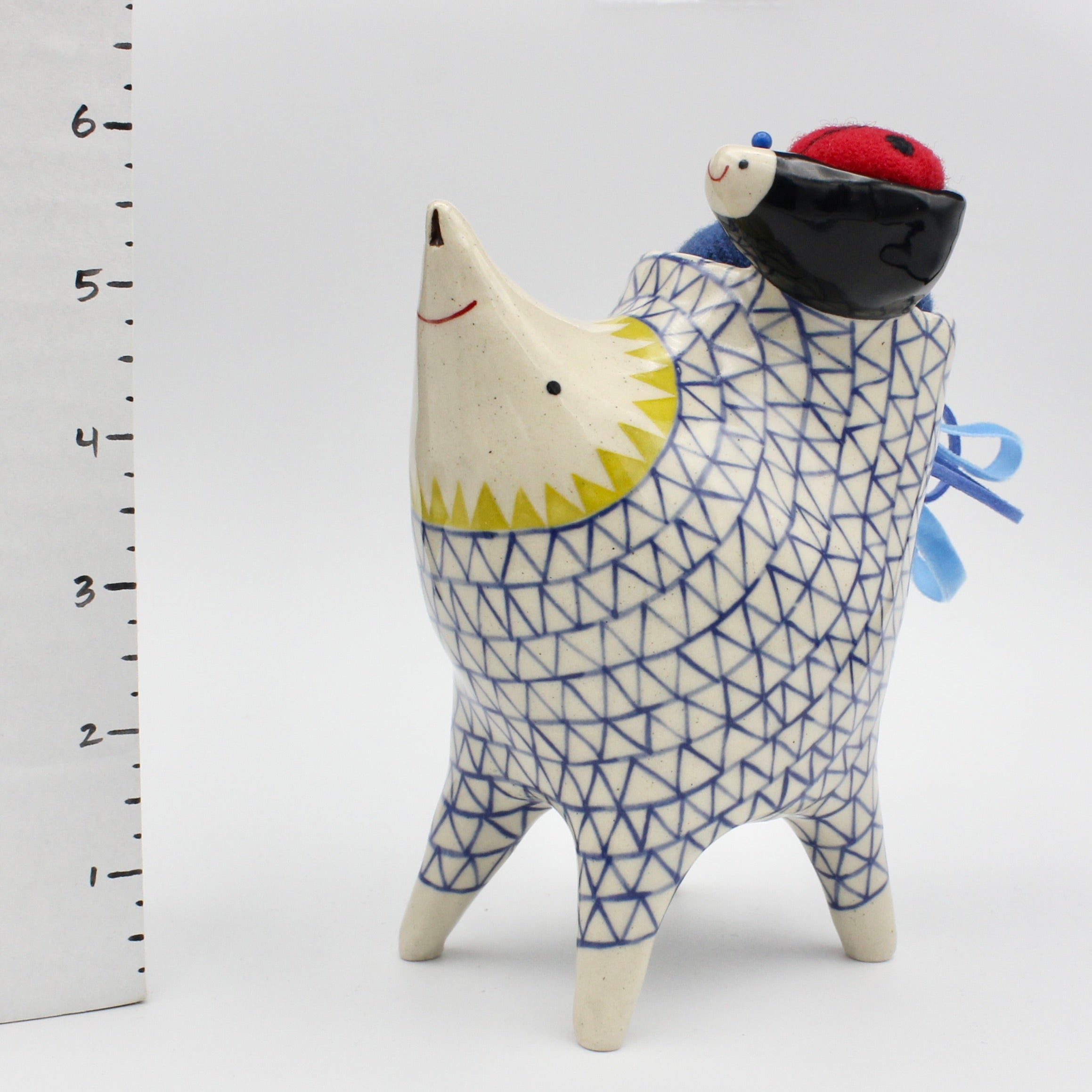 Sidekick Pincushion-Extra Large with Ladybug Friend