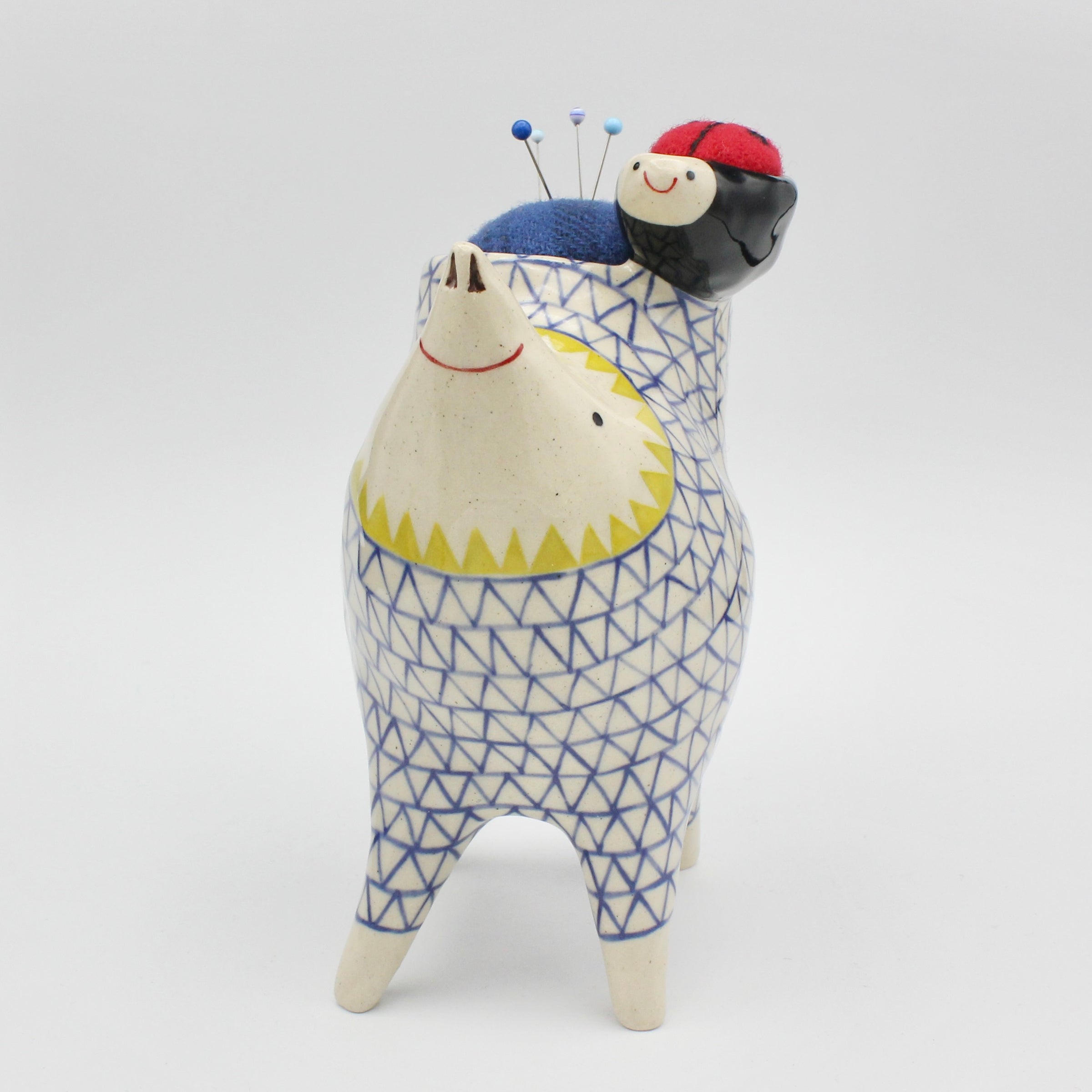 Sidekick Pincushion-Extra Large with Ladybug Friend