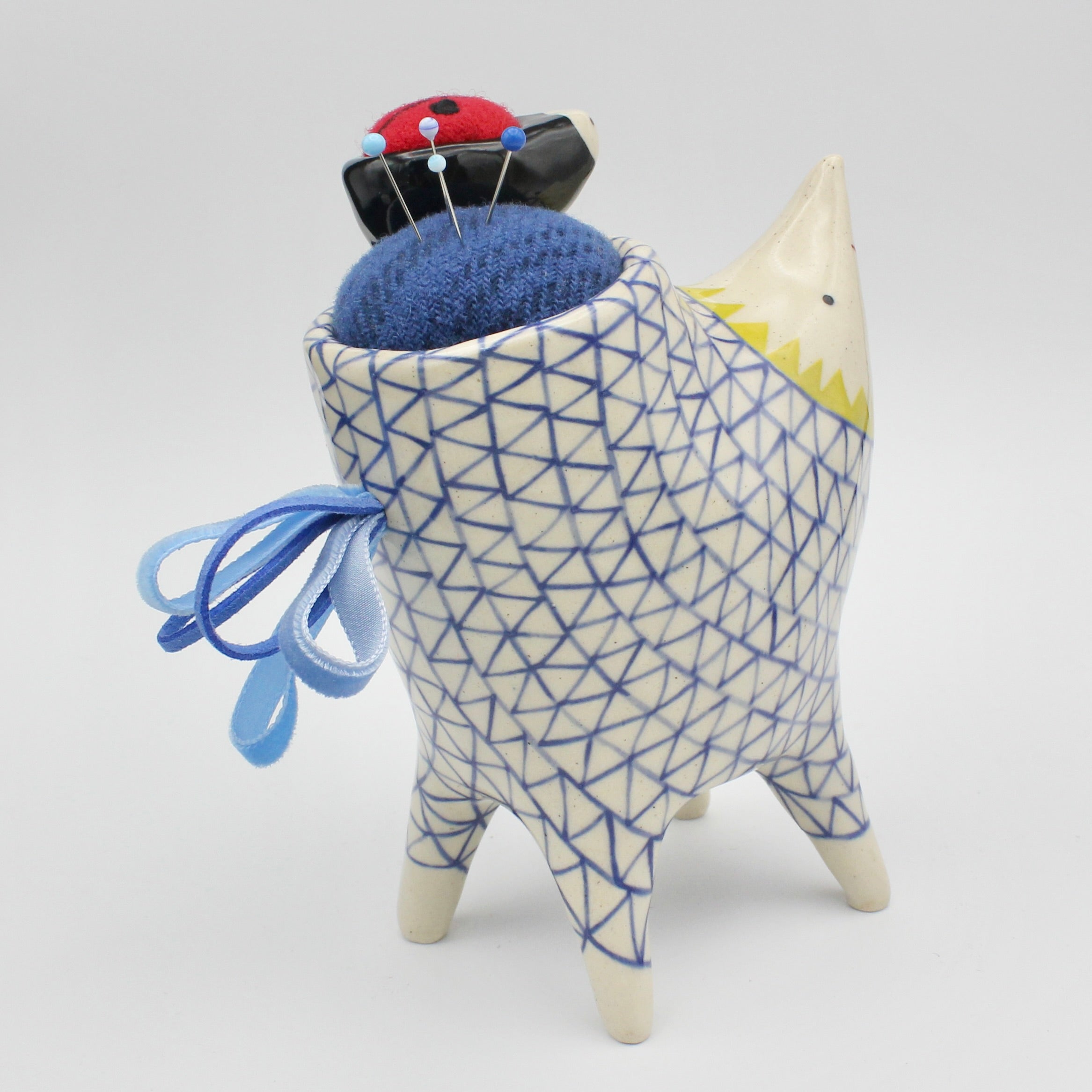 Sidekick Pincushion-Extra Large with Ladybug Friend