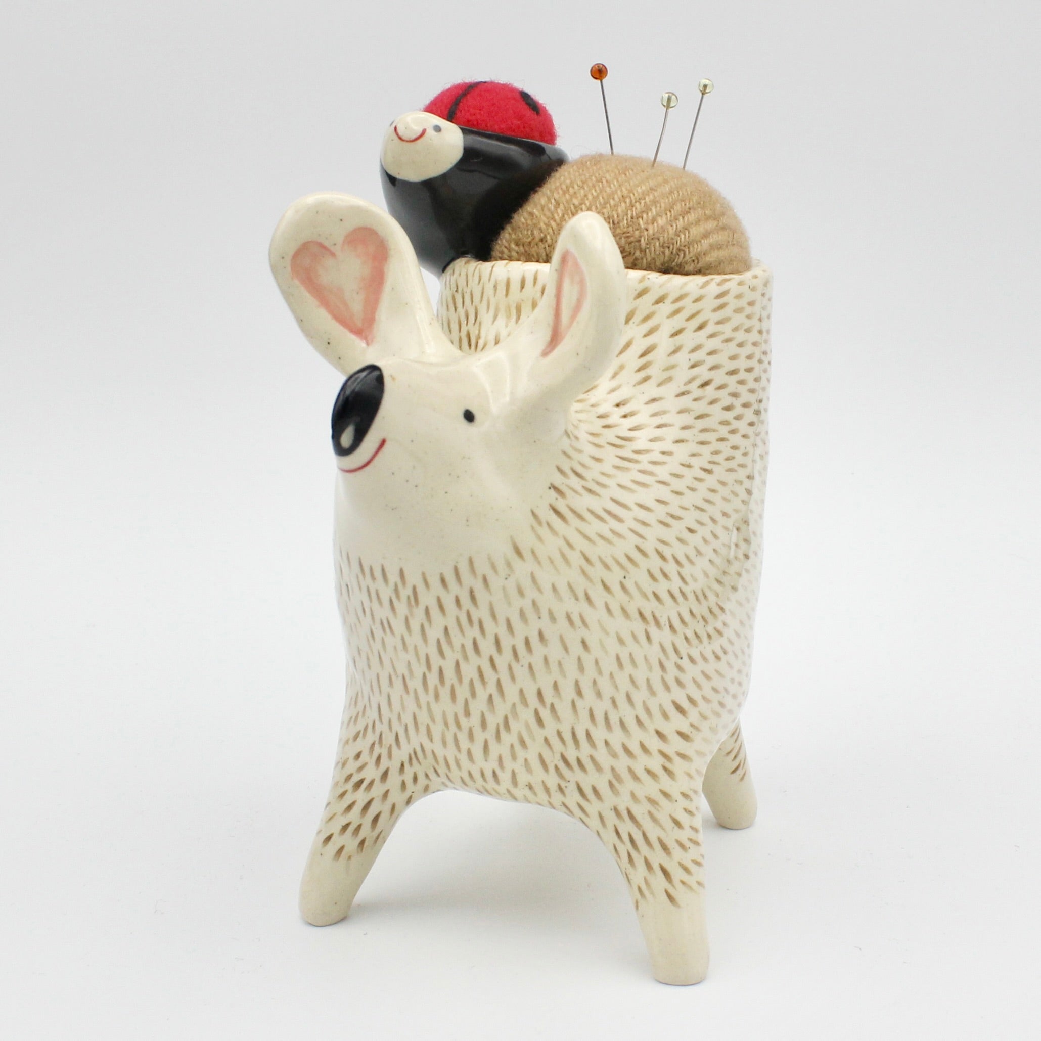 Sidekick Pincushion-Extra Large with Ladybug Friend
