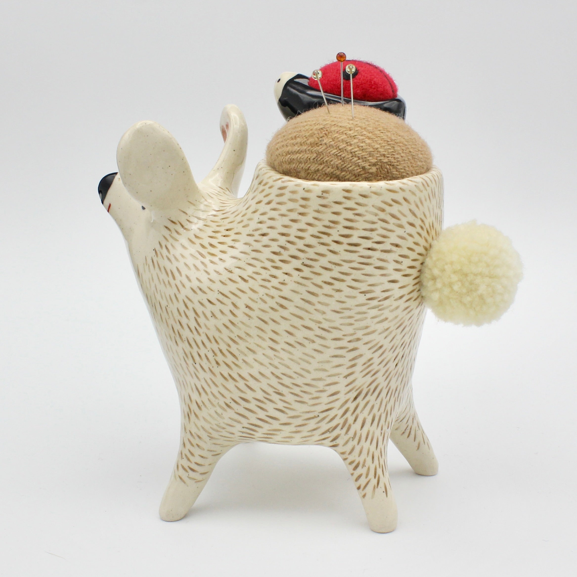 Sidekick Pincushion-Extra Large with Ladybug Friend