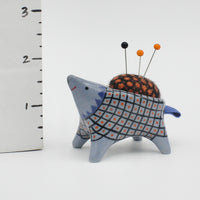 Small Sidekick Pincushion in Blue Clay